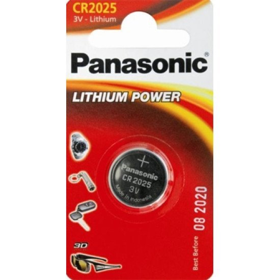 Panasonic Κουμπί Λιθίου Cr2025 (1Τμχ)