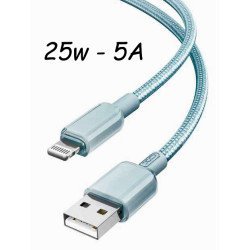 Xo Nb249 5A Pvc Shiny Colorful Lightning Data Cable Blue Xo Nb249 5A Pvc Shiny Colorful Lightning Data Cable Blue