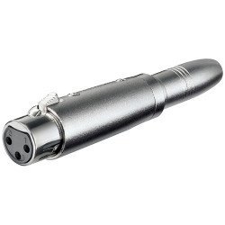 Adaptor xlr θηλ / 6.35 θηλ