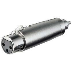 Adaptor xlr θηλ / rca αρσ