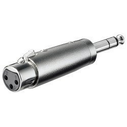 Adaptor xlr θηλ / 6.35 stereo αρσ