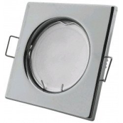 Avide gu10 πλαίσιο τετράγωνο χρώμιο