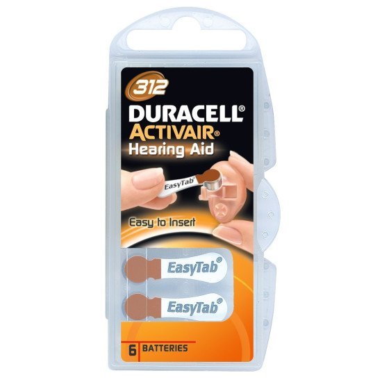 Duracell Activair Βαρηκοΐας Da312 (6Τμχ)