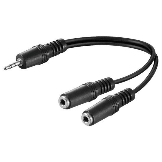 Καλωδιο καρφι 3.5mm σε 2 καρφια θηλ. 0.2m