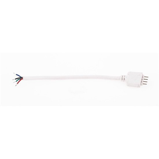 Avide led ταινία 12v rgb 4pin καλώδιο σύνδεσης αρσενικό άσπρο Avide led ταινία 12v rgb 4pin καλώδιο σύνδεσης αρσενικό άσπρο