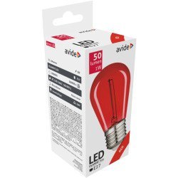 Avide διακοσμητική λάμπα led filament 0.6w e27 κόκκινο Avide διακοσμητική λάμπα led filament 0.6w e27 κόκκινο