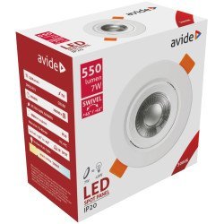 Avide led χωνευτό σπότ 38° στρογγυλό 7w θερμό 3000k Avide led χωνευτό σπότ 38° στρογγυλό 7w θερμό 3000k