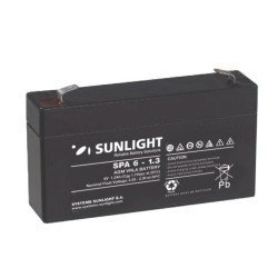 Sunlight μολύβδου 6v 1.3a Sunlight μολύβδου 6v 1.3a