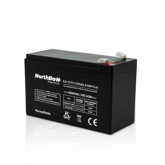Northbatt Gen. Use Agm 12V 9.0Ah, C20-F2