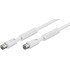 Coaxial Cable Rf 5M White Ferrite