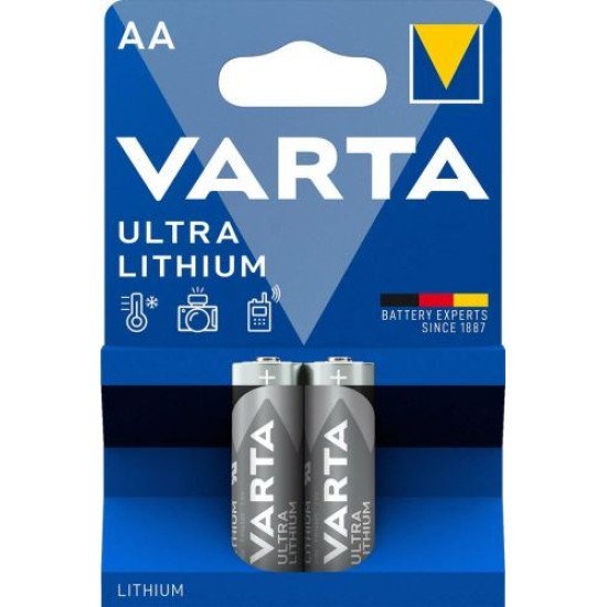 Varta ultra λιθίου 6106 aa (2τμχ)