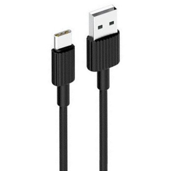 Xo nb156 usb καλώδιο for type-c μαύρο