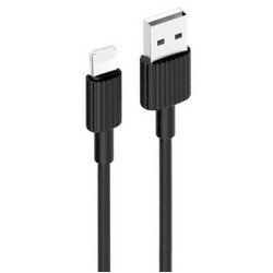 Xo nb156 usb καλώδιο for lightning μαύρο