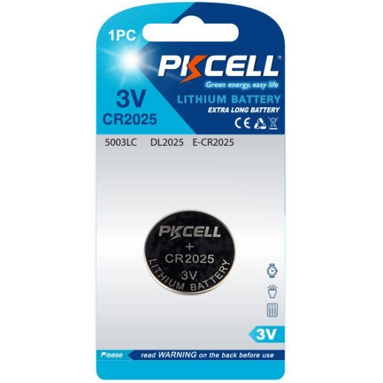 Pkcell Κουμπί Λιθίου Cr2025-1B (1Τμχ)