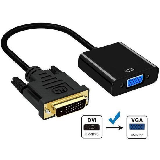 Μετατροπέας Dvi Αρσ. / Vga Θηλ.