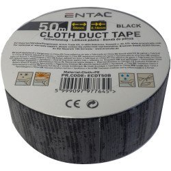Entac Cloth Duct Tape 0.18X50Mm Black 50M Entac Cloth Duct Tape 0.18X50Mm Black 50M