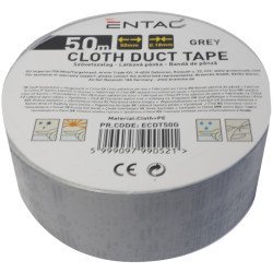 Entac Cloth Duct Tape 0.18X50Mm Grey 50M Entac Cloth Duct Tape 0.18X50Mm Grey 50M