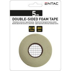 Entac Double Side Foam Tape 1X19Mm White 5M Entac Double Side Foam Tape 1X19Mm White 5M