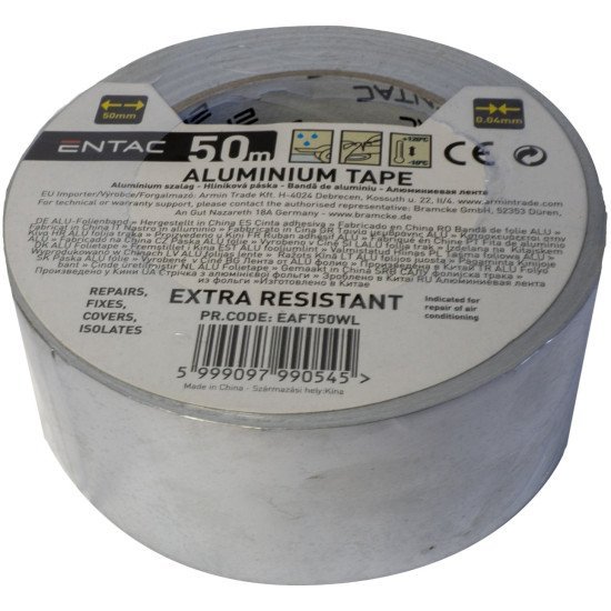 Entac Alu Foil Tape 0.04X50Mm 50M