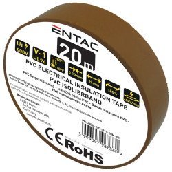 Entac μονωτική 0.13x19mm καφέ 20μ