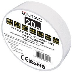 Entac μονωτική 0.18x19mm άσπρο 20μ