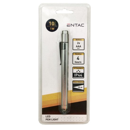 Entac φακός στυλός με κλιπ 1w