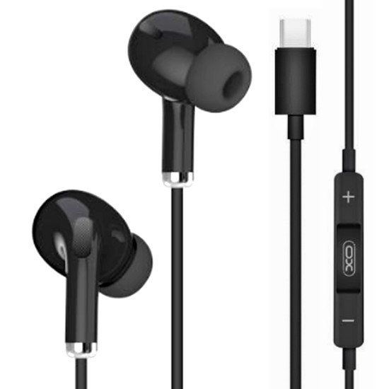 XO EP23 Type-C Handsfree Mαύρο