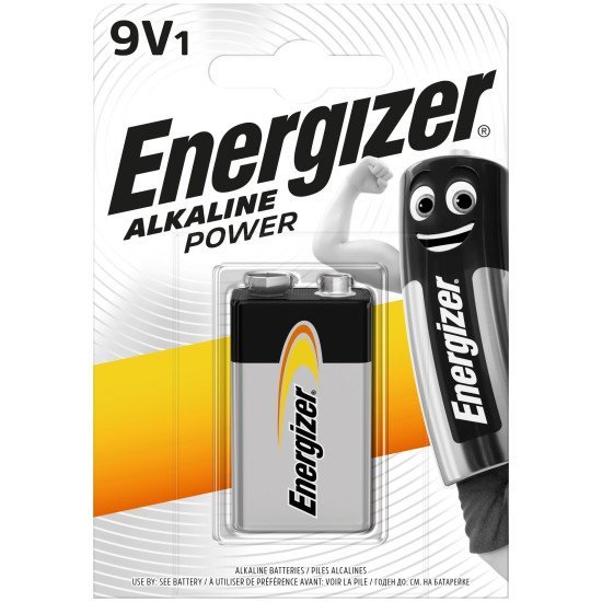 Energizer Power Αλκαλική 9V (1Τμχ) Energizer Power Αλκαλική 9V (1Τμχ)