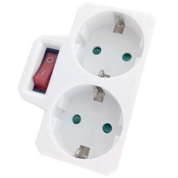 Entac ανταπτ. σούκο σε 2 σούκο+διακόπτη epag-2ee-sw Entac ανταπτ. σούκο σε 2 σούκο+διακόπτη epag-2ee-sw