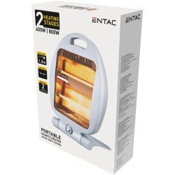 Entac Portable Quartz Heater 400/800W Entac Portable Quartz Heater 400/800W