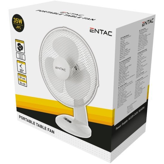 Entac Φορητός Επιτραπέζιος Ανεμιστήρας 35W Entac Φορητός Επιτραπέζιος Ανεμιστήρας 35W