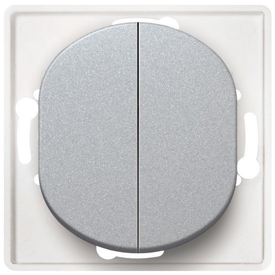 Eon e606.s serial switch without cover frame silver Eon e606.s serial switch without cover frame silver