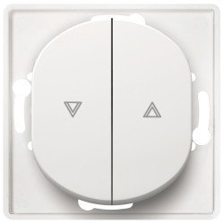 Eon e6075.0 push-button switch for rolling shuters without cover frame, white Eon e6075.0 push-button switch for rolling shuters without cover frame, white