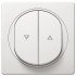 Eon e6075.00 push-button switch for rolling shuters, white