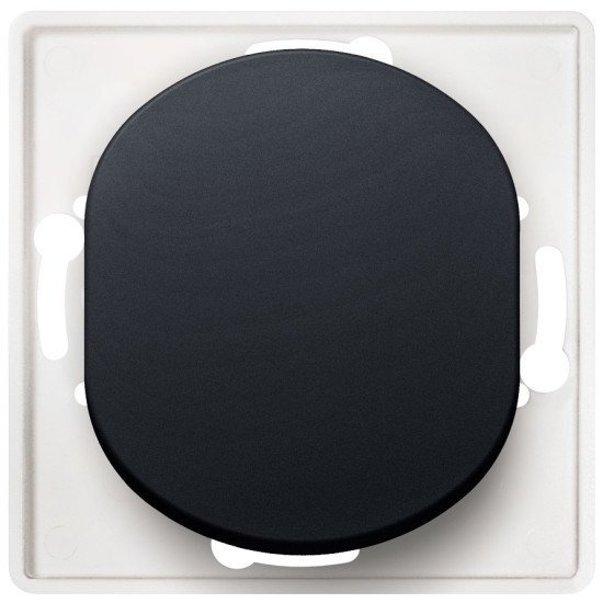 Eon e608.e1 cross-switch without cover frame, soft-touch black Eon e608.e1 cross-switch without cover frame, soft-touch black