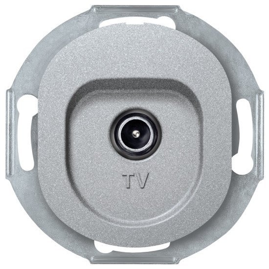 Eon e612i.s tv aerial socket without cover frame for individual systems, silver