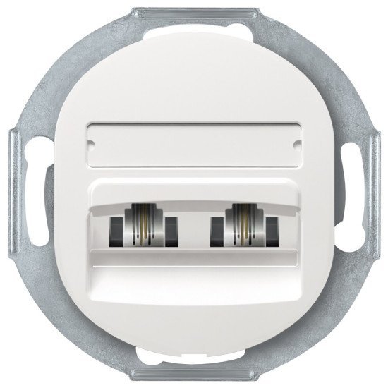 Eon e613.0 double telephone socket without cover frame 2xrj12 6/4 cat 3, white Eon e613.0 double telephone socket without cover frame 2xrj12 6/4 cat 3, white