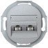 Eon e613.s double telephone socket without cover frame 2xrj12 6/4 cat 3, silver