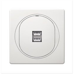 Eon 2xusb charger 2,1a 5v, white