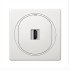 Eon hdmi/hdmi socket keystone, white