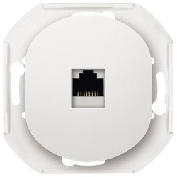 Eon e616s.0 data socket without cover frame 1xrj45 cat 6a ftp, white