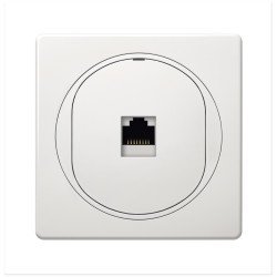 Eon data socket 1xrj45 cat 6a utp, white