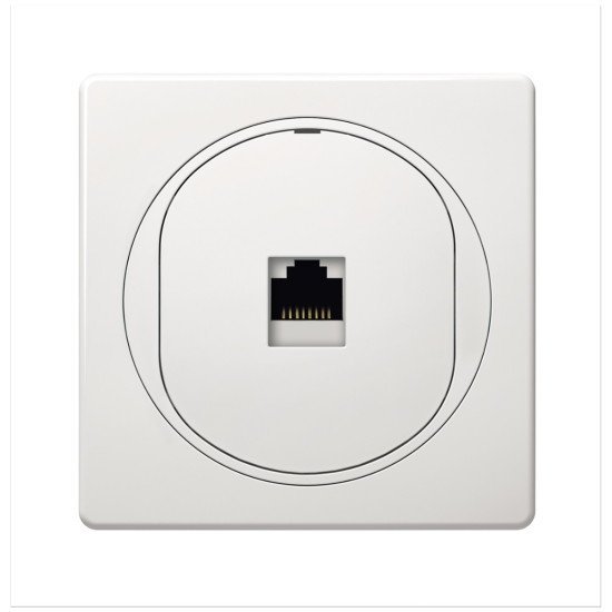 Eon data socket 1xrj45 cat 6a utp, white Eon data socket 1xrj45 cat 6a utp, white