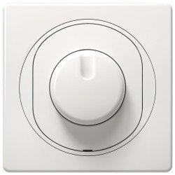 Eon dimmer with rotary single-pole switch 40-400va white