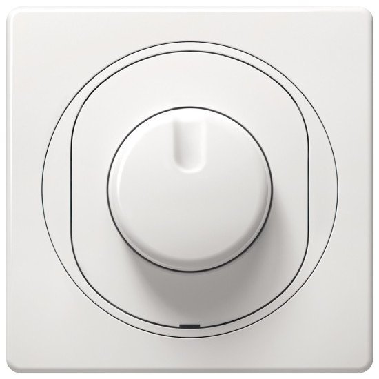 Eon dimmer with rotary single-pole switch 40-400va white Eon dimmer with rotary single-pole switch 40-400va white
