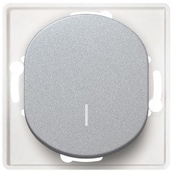 Eon e625.s single-pole switch with indication without cover frame silver