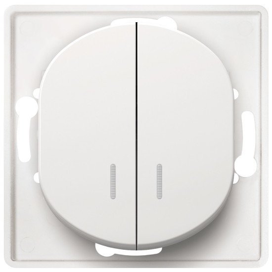 Eon e626.0 serial switch with indication without cover frame white Eon e626.0 serial switch with indication without cover frame white