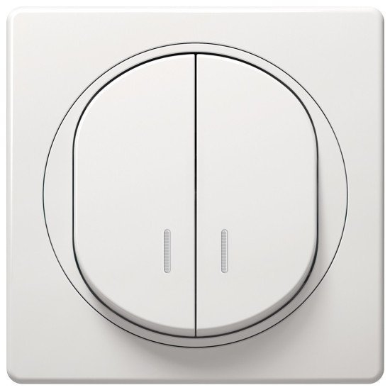 Eon e626.00 serial switch with indication, white Eon e626.00 serial switch with indication, white