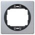 Eon e6801.se one-gang frame 80x80, silver with black holder