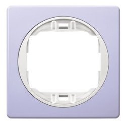Eon e6801.v0 one-gang frame 80x80, lavander with white holder